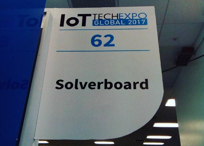 IoT Tech Expo Solverboard stand banner