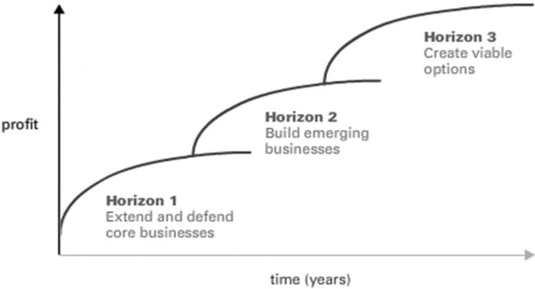 Three horizons of growth